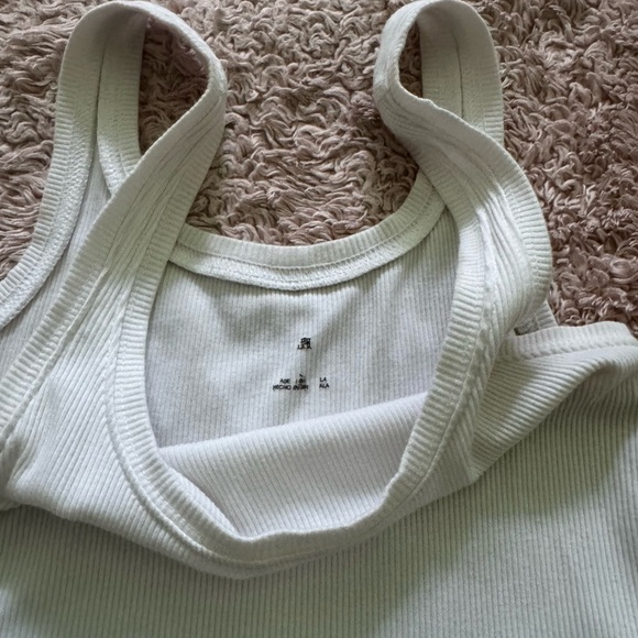 Wild Fable White Ribbed Tank Top - Picture 6 of 7